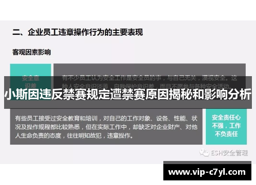 小斯因违反禁赛规定遭禁赛原因揭秘和影响分析